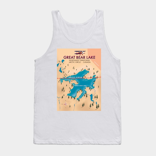 Great bear lake Canada Tank Top by nickemporium1